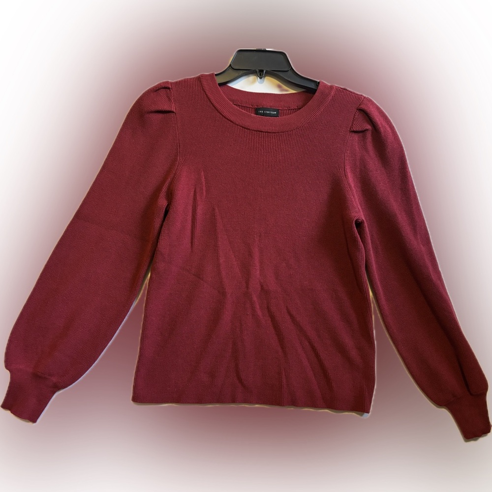 The Limited Burgundy Knit Sweater